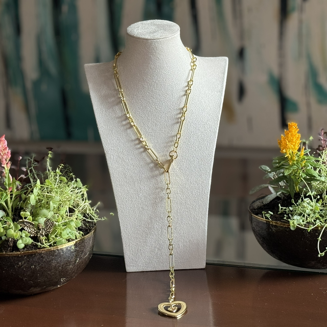 Collar Amor Infinito Largo – Enchape de Oro