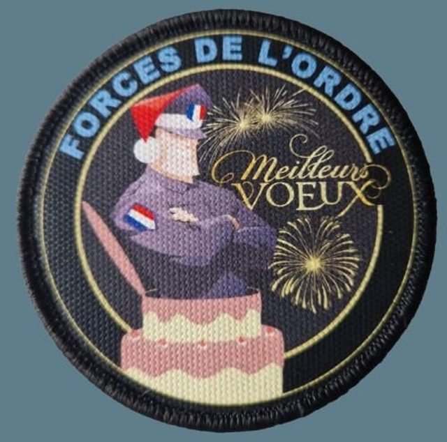 Patch sublimation cordura Bonne Année  V3