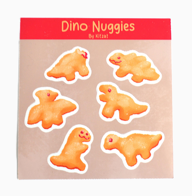 Mini Stickersheet: Dino Nuggies