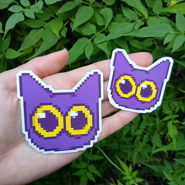 Pixel Cat Sticker