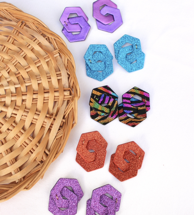 Astra • terracotta pailleté