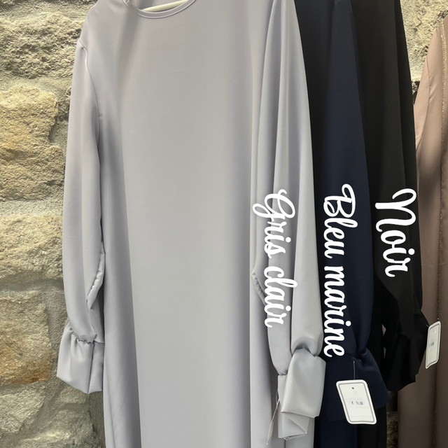 (40)Abaya soie de medine tissu premium