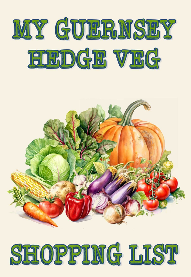 004 - NOTEPAD A6 - HEDGE VEG SHOPPER LIST