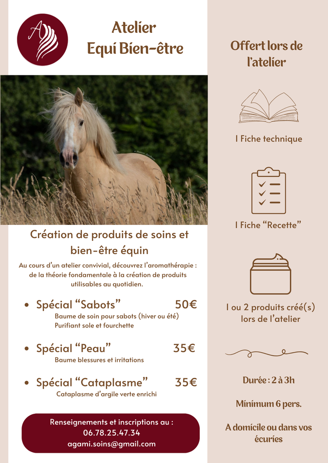 Atelier Equi Bien-être Spécial "Cataplasme"