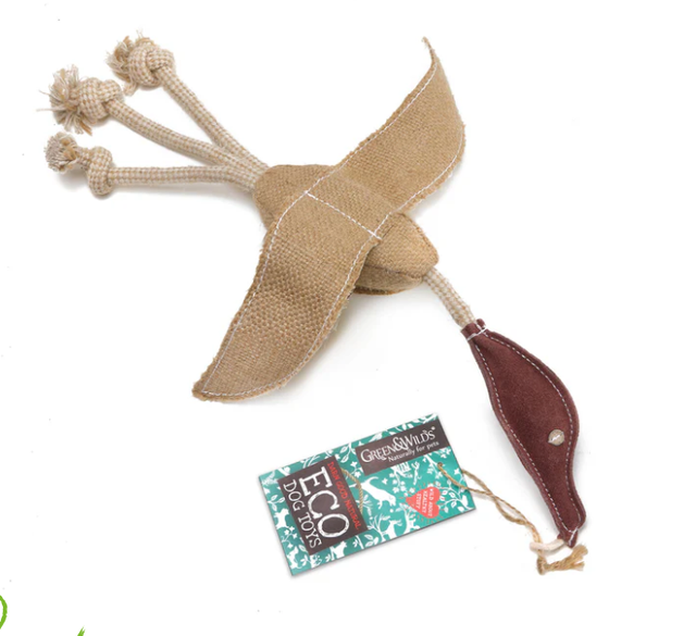 GREEN &amp; WILDS DESMOND THE DUCK ECO DOG TOY