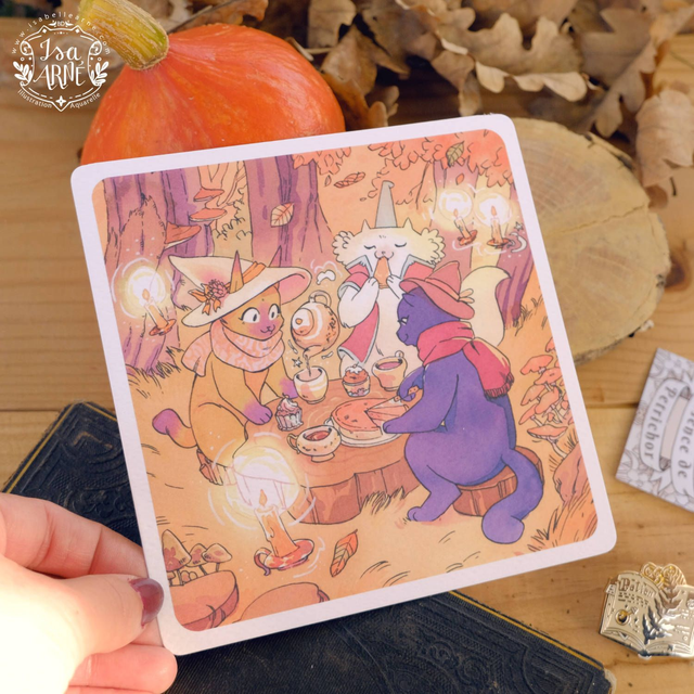 Print carré - Goûter automnal