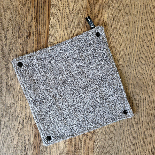 Essuie-tout lavable : skieurs, gris