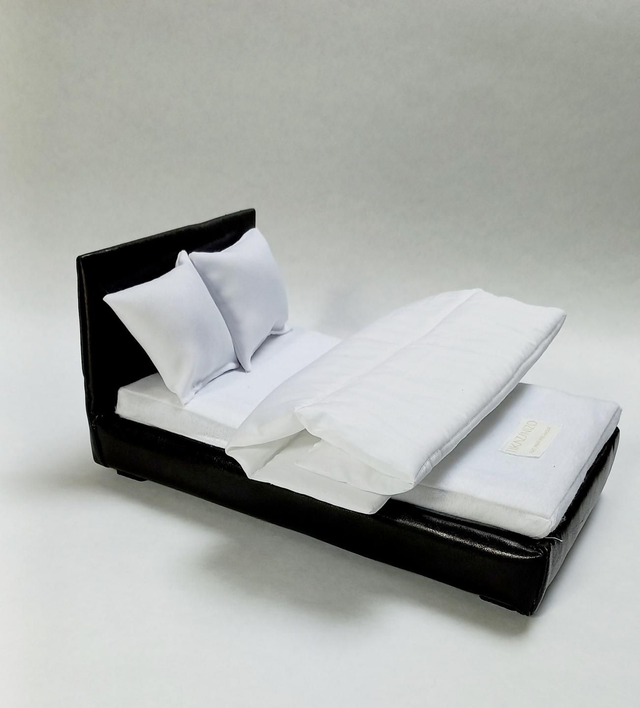 KABANN ATÈT- Lit double marron