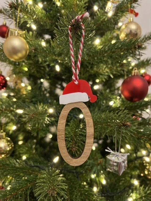Personalised Wooden Christmas Tree Letter Ornaments