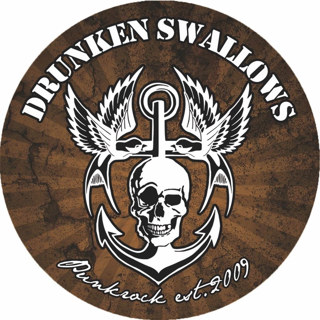 Drunken Swallows - Aufkleber (5er Set) / Braun