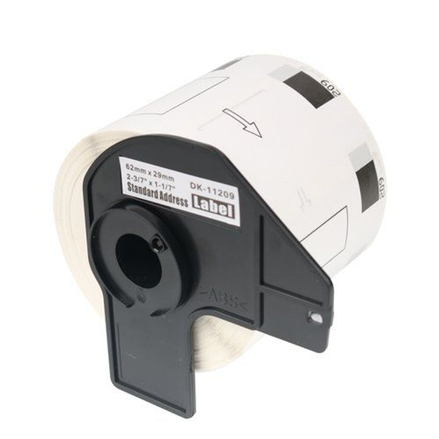 Compatible Brother DK11209 Black on White 29mm x 62mm