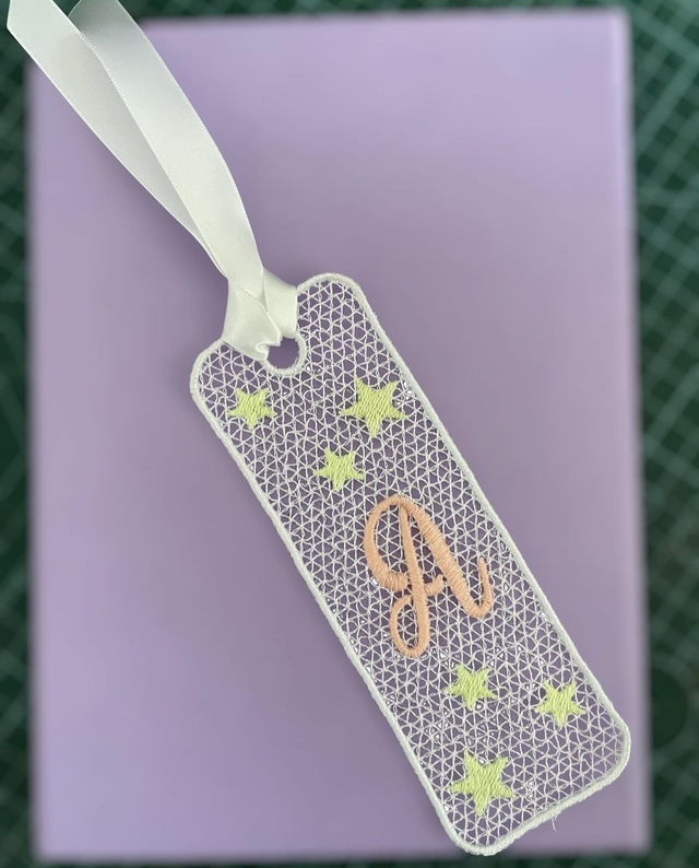 fichier broderie marque page FSL !! Cadre 15x15 / 10 Formats