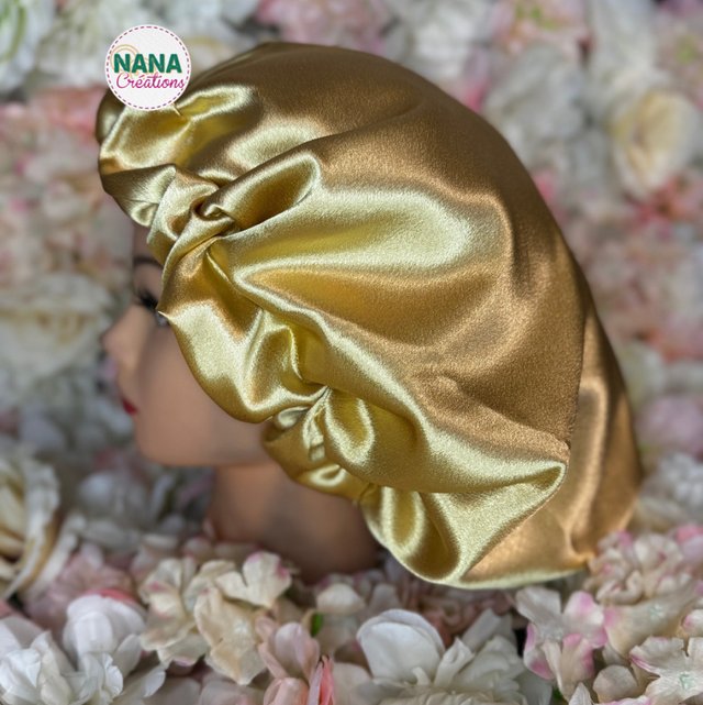 Bonnet Satin Réversible - Lumière – Fait main