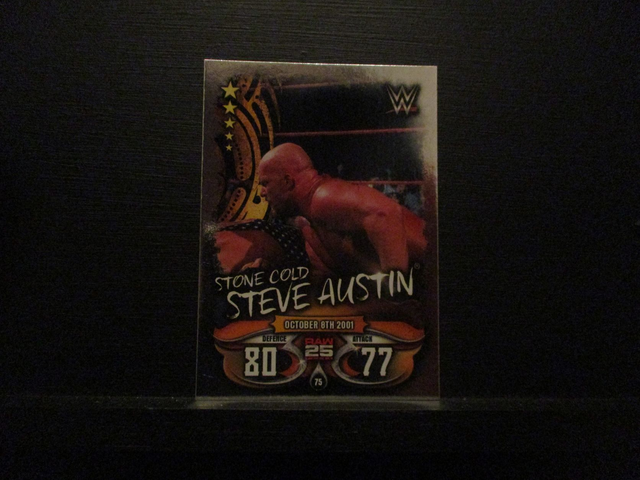 Stone Cold Steve Austin - Raw 25 Years Slam Attax Live Original Trading Card #75