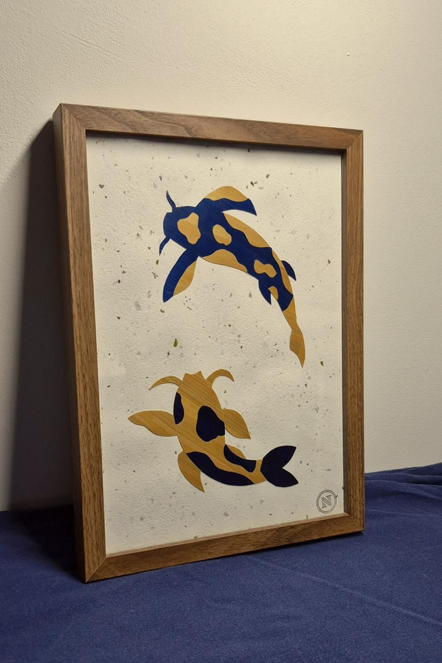 🐟Tableaux Signature • Duo de carpes koï 