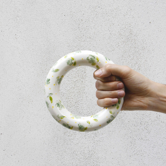 Base in ceramica per kokedama - by Zenji