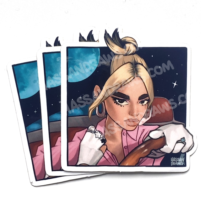 F Nostalgia Vinyl Sticker