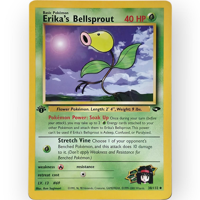Erika's Bellsprout 1st Edition | Gym Heroes #38 | Englisch