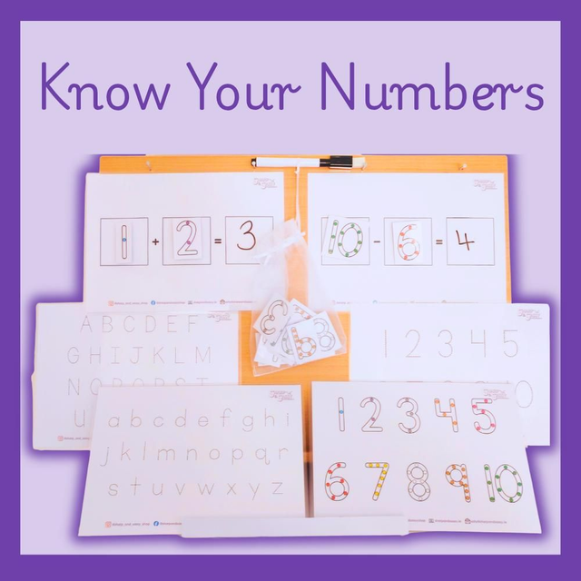 Know Your Numbers Activity Pack