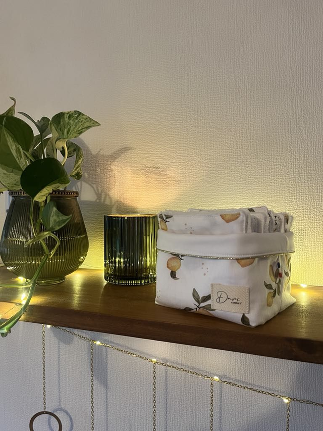 Lingettes réutilisable Bambou + panière