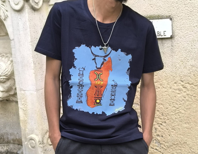 Tee-shirt Izy Vaovao Bleu Nuit