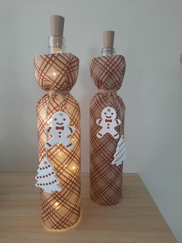 Bouteille Noël rouge