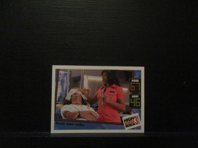 Slurps Some Coffee - Action Card High School Musical 3 Senior Year Original Trading Card