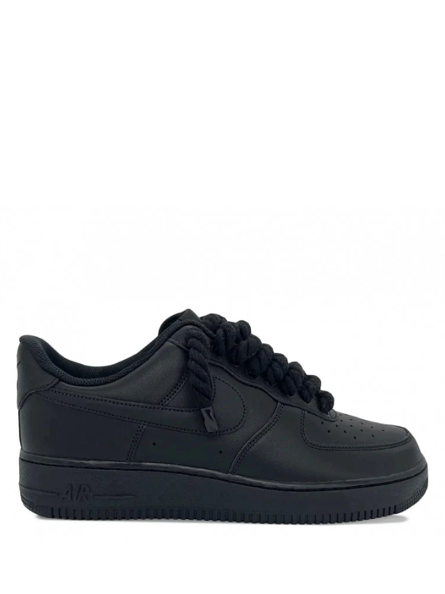 Air Force One Black Big Laces