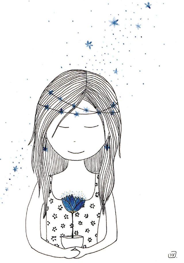 PAPETERIE - cartes "être fleur d'étoiles"