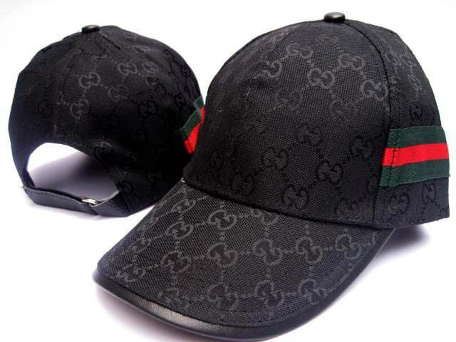 Casquette GG en toile/ruban rayé décoré
