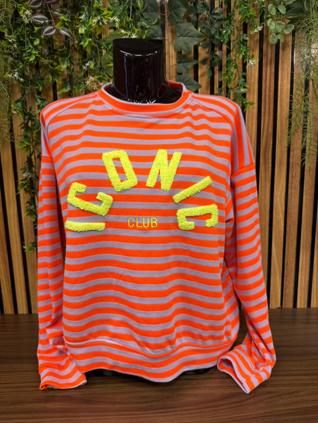Sweater Iconic - oranje/lila