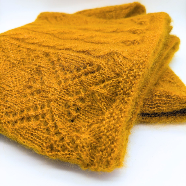 Poncho Cocoon - Mohair et soie