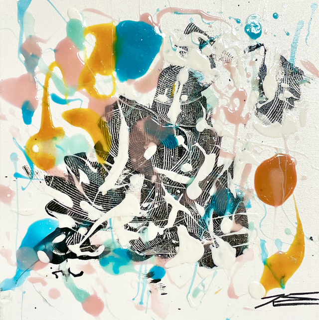 Quand les couleurs arrivent - 30x30cm - 2017