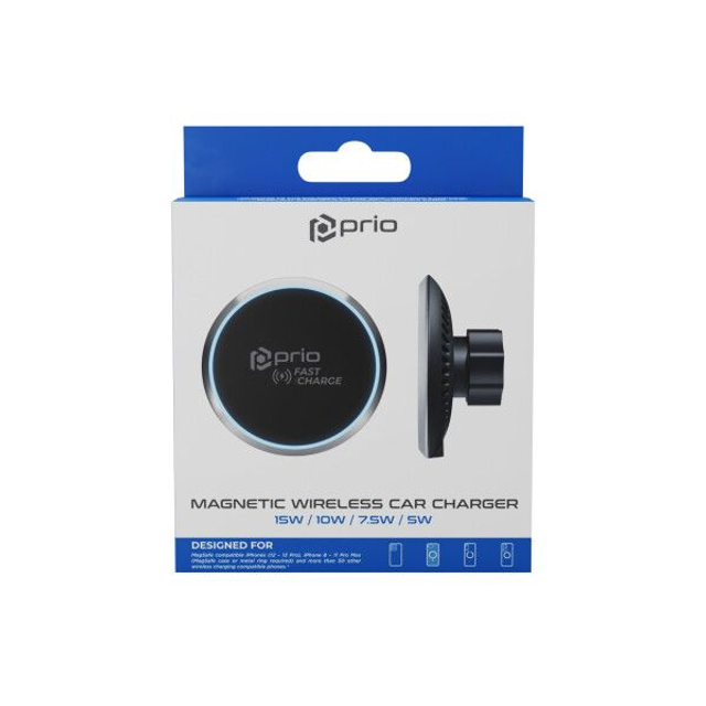 prio Caricabatteria da auto magnetico wireless a F