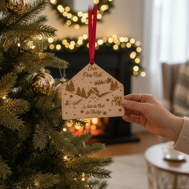 Liste de cadeaux de Noël personnalisée pour enfants, lettre au Père Noël - Cher Père Noël