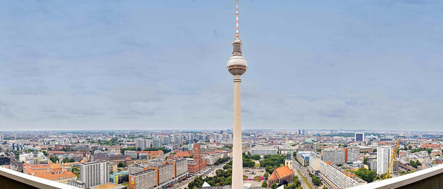 Berlin Skyline with the Fernsehturm.