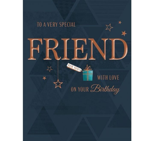 Friend birthday card - to a very special friend with love on your birthday