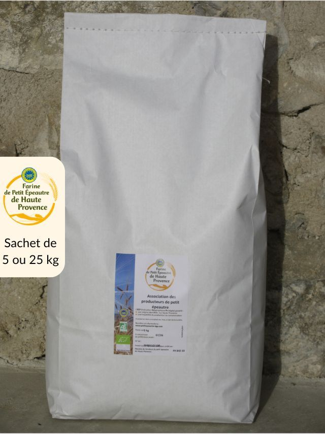 Farine de Petit Epeautre de Haute Provence IGP Bio
