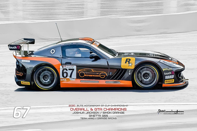 C210101 Ginetta G55 GT4 GT Cup20 Champions TeamHard / Orange Racing #67
