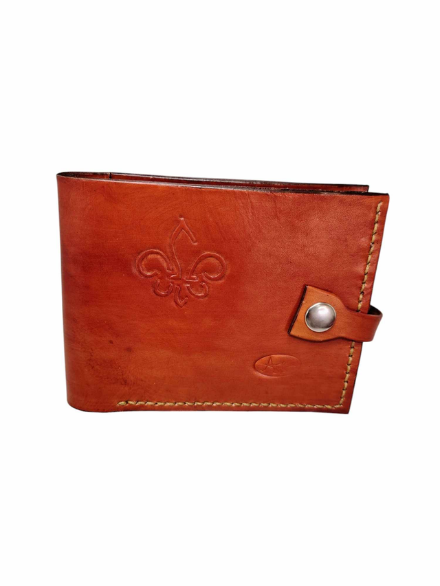 Portefeuille Fleur de lys - Fauve