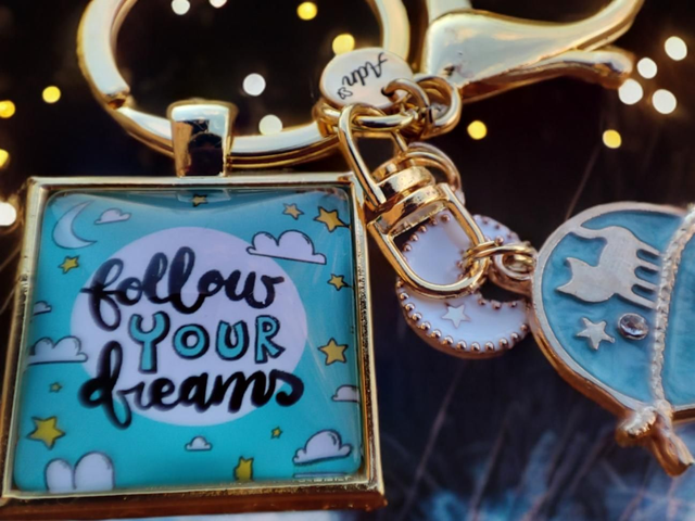 Porte Clés &#039;Follow Your Dreams&#039;