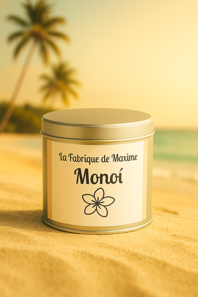 Bougie artisanale parfumée monoï – 150gr