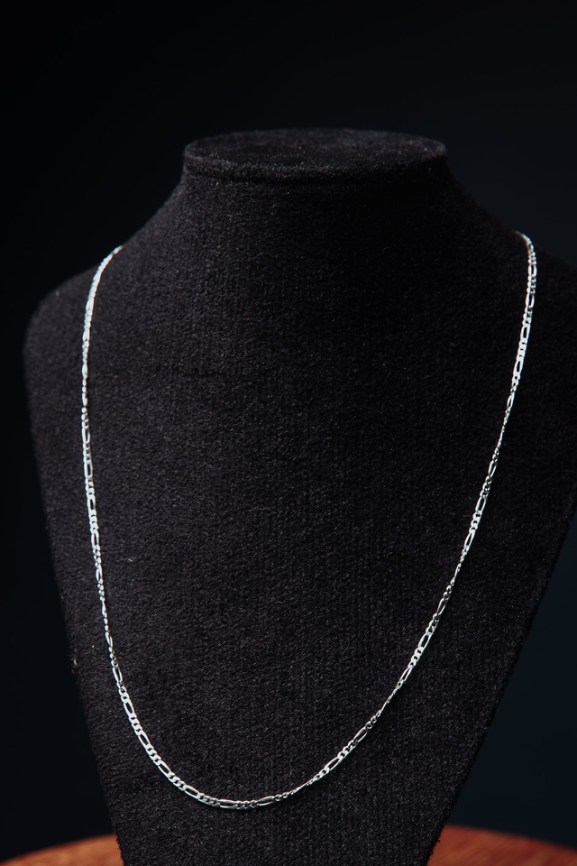 Corrente prata 3x1 60cm 