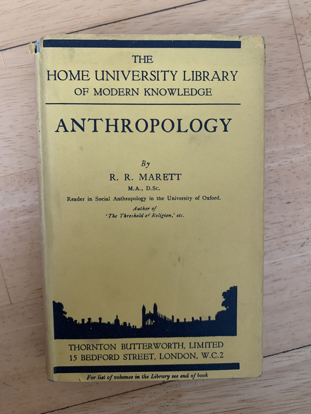 The Home University Library of Modern Knowledge Anthroplogy