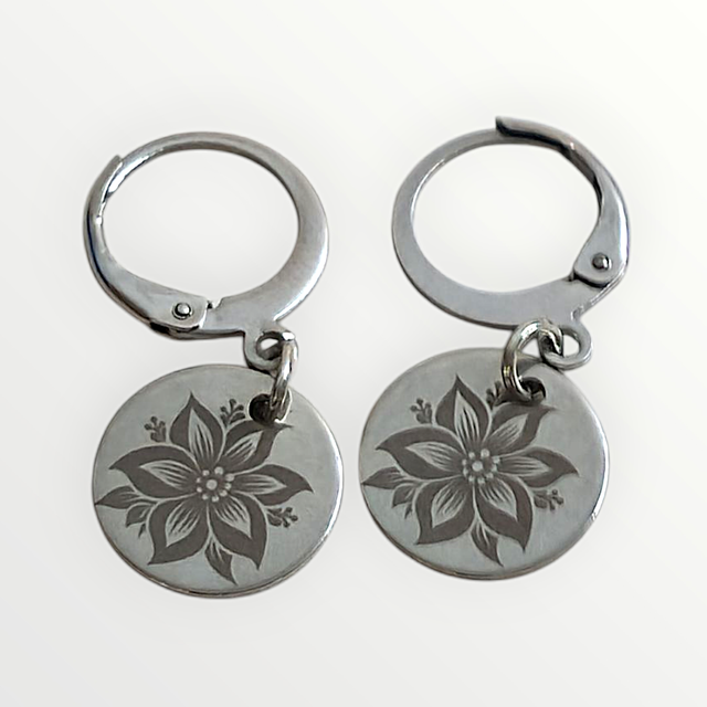 Boucles d'oreilles Fleur de vanille