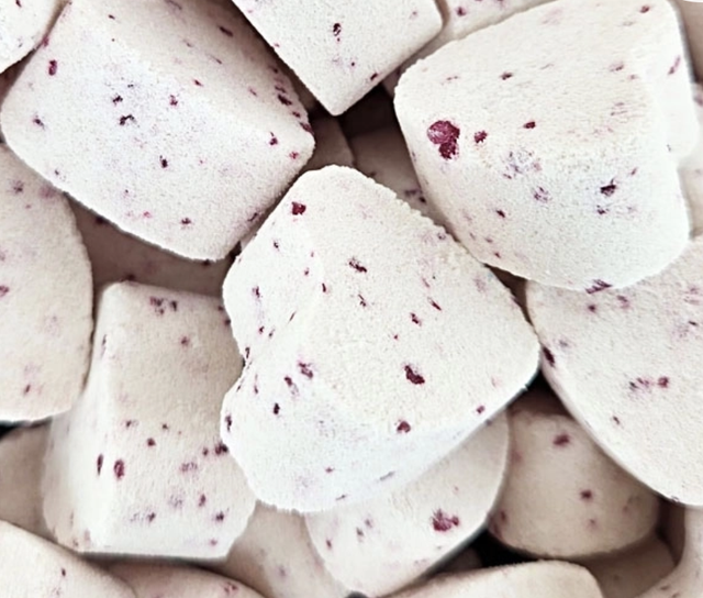 Mini-coeur effervescent bain "Floral"