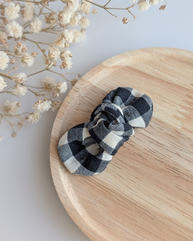 Lot de barrettes noeuds Black & White Edition spéciale Fêtes