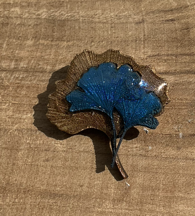Broche ginkgo biloba