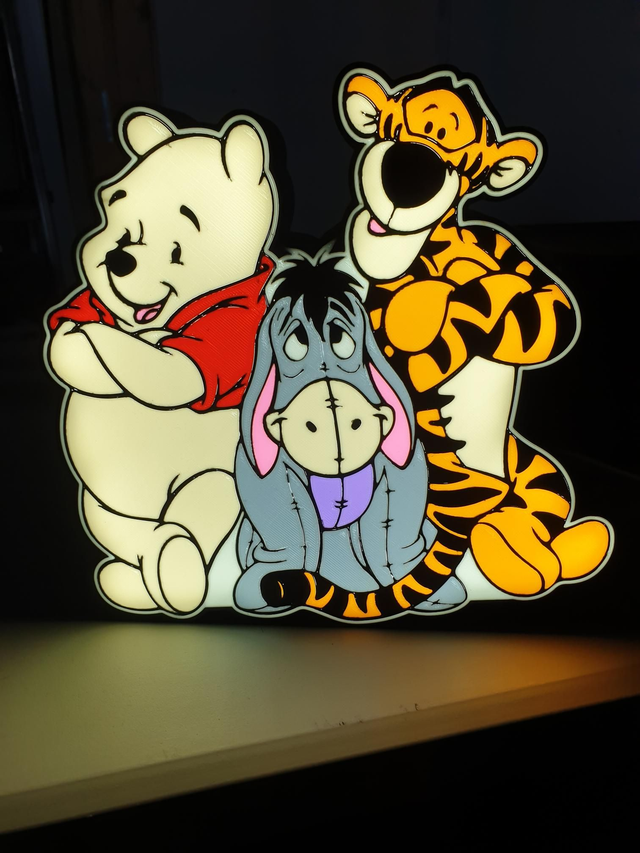 Lampe Tigrou Winnie Bourriquet 