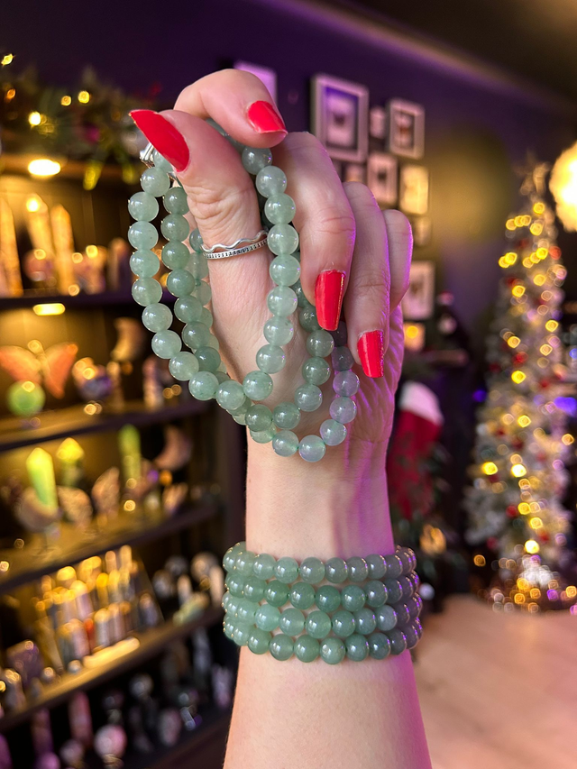 Aventurine 8mm Beaded Bracelet